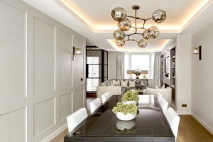 Elegant dining room interior in Fulham townhouse